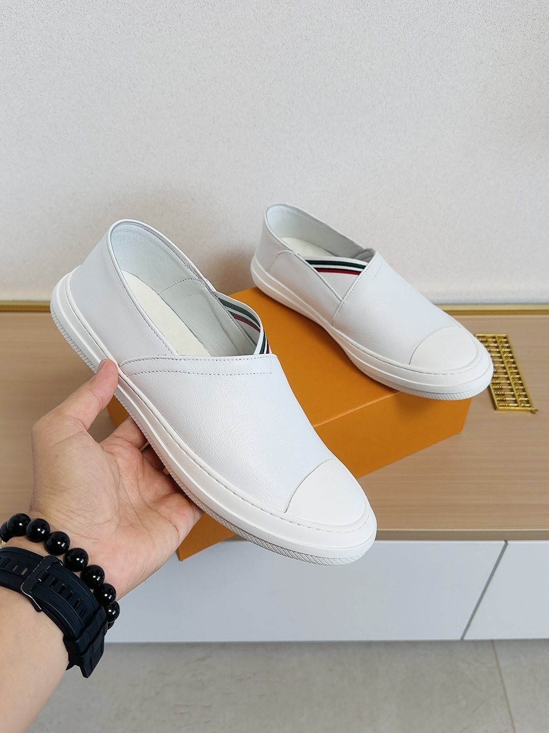 Gucci Toe-Cap Slip-On Shoes — model