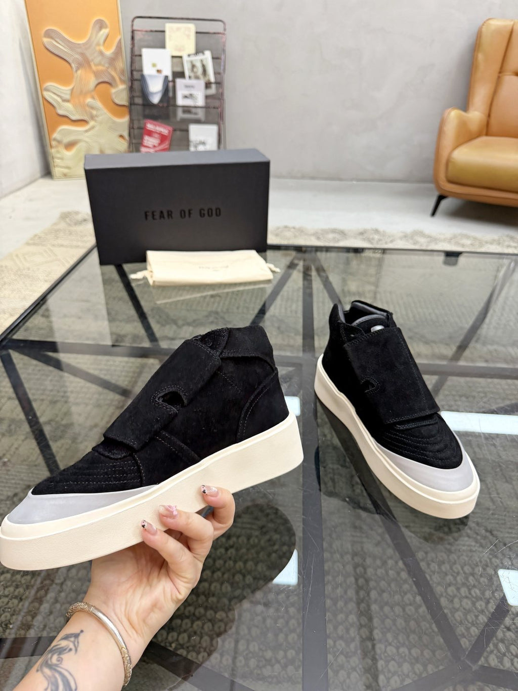 Fear of God Strap High-Top Sneakers — model
