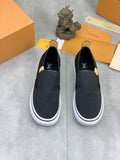 Louis Vuitton Elastic-Gore Slip-On Sneakers — front