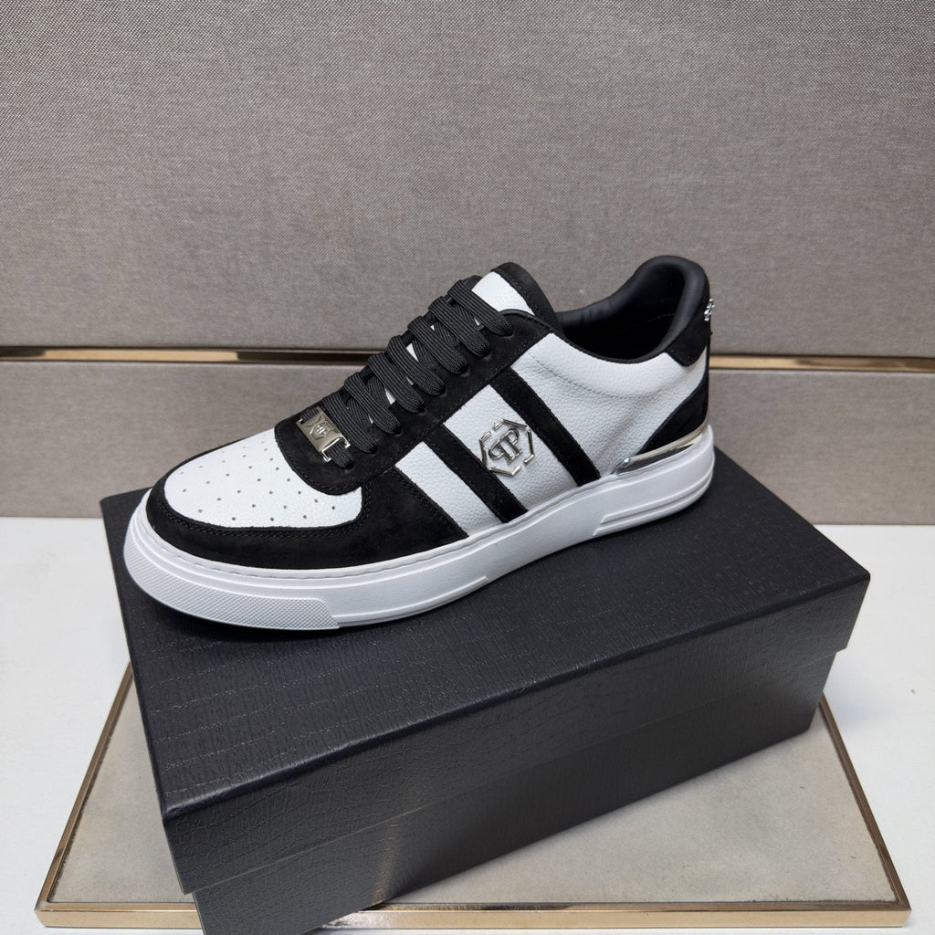 Philipp Plein Men's Paneled Low-Top Sneakers — hero