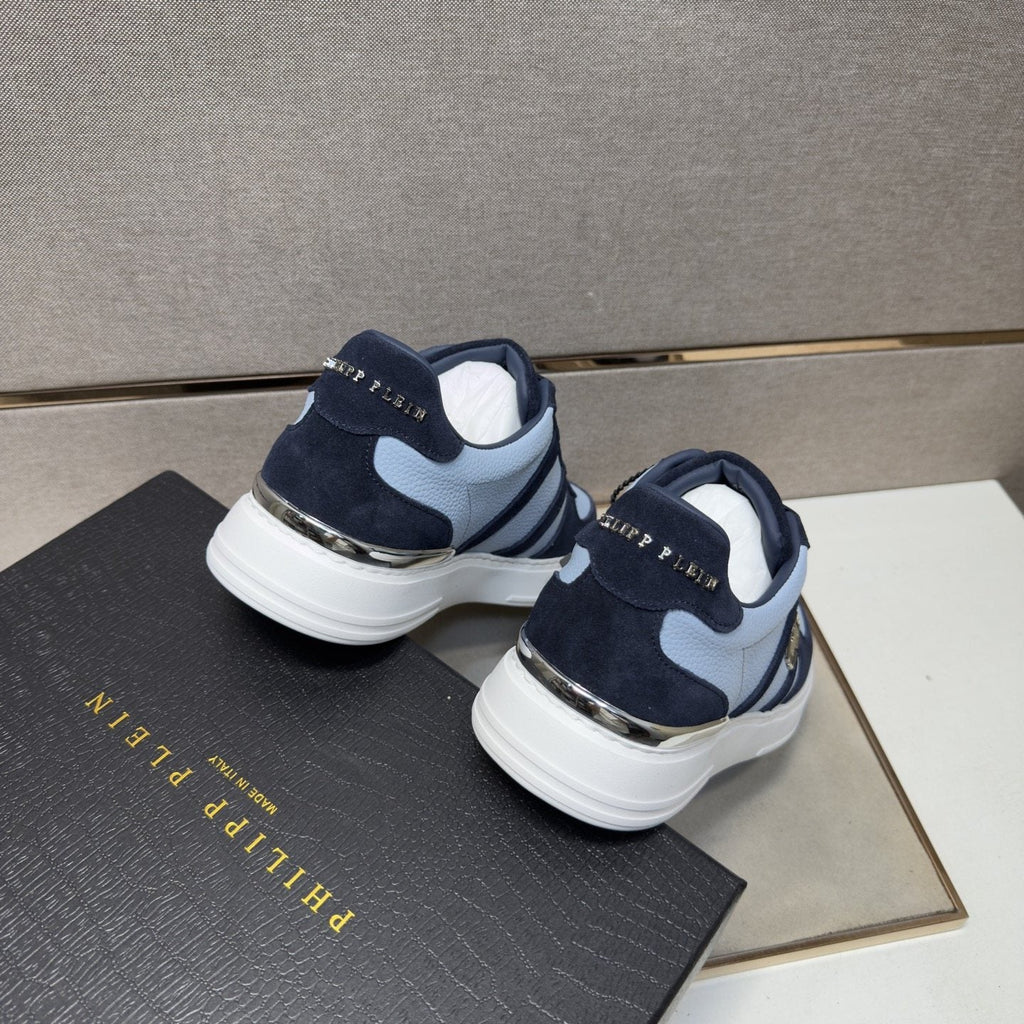 Philipp Plein Men's Paneled Low-Top Sneakers — back