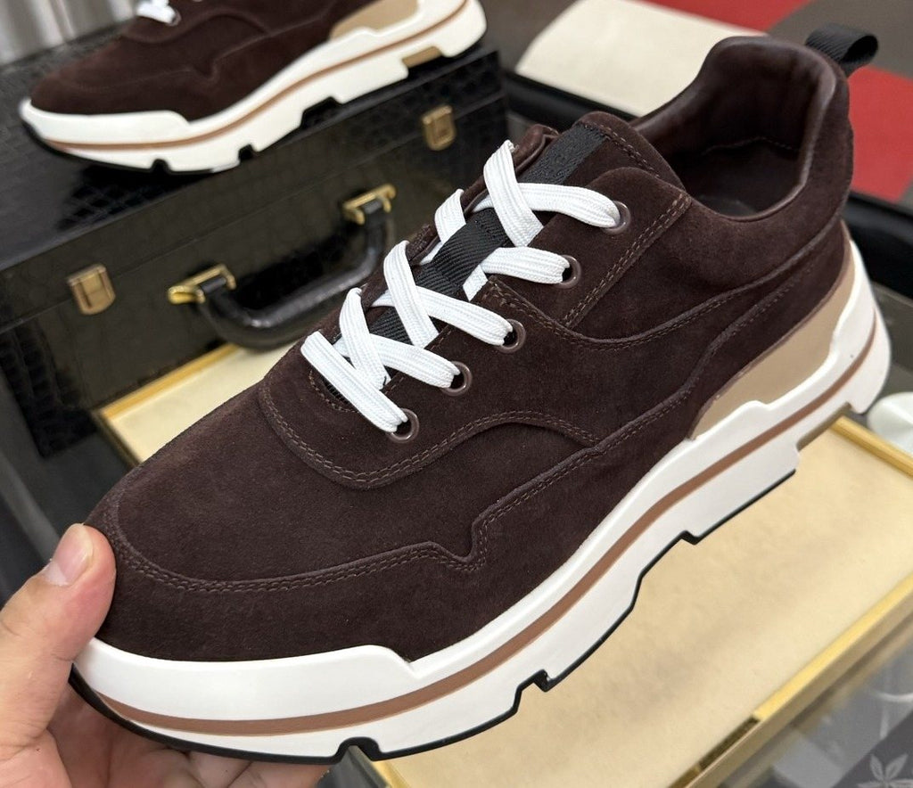 Hermès Layered-Sole Casual Sneakers — front