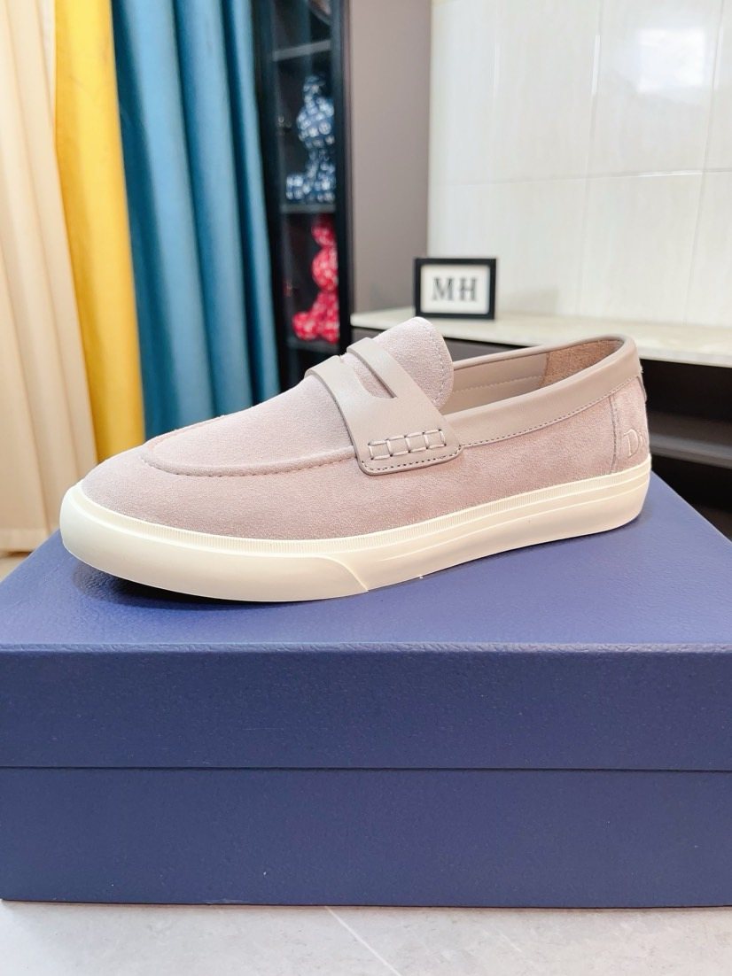 Dior Strap Loafers with Contrast Soles — front