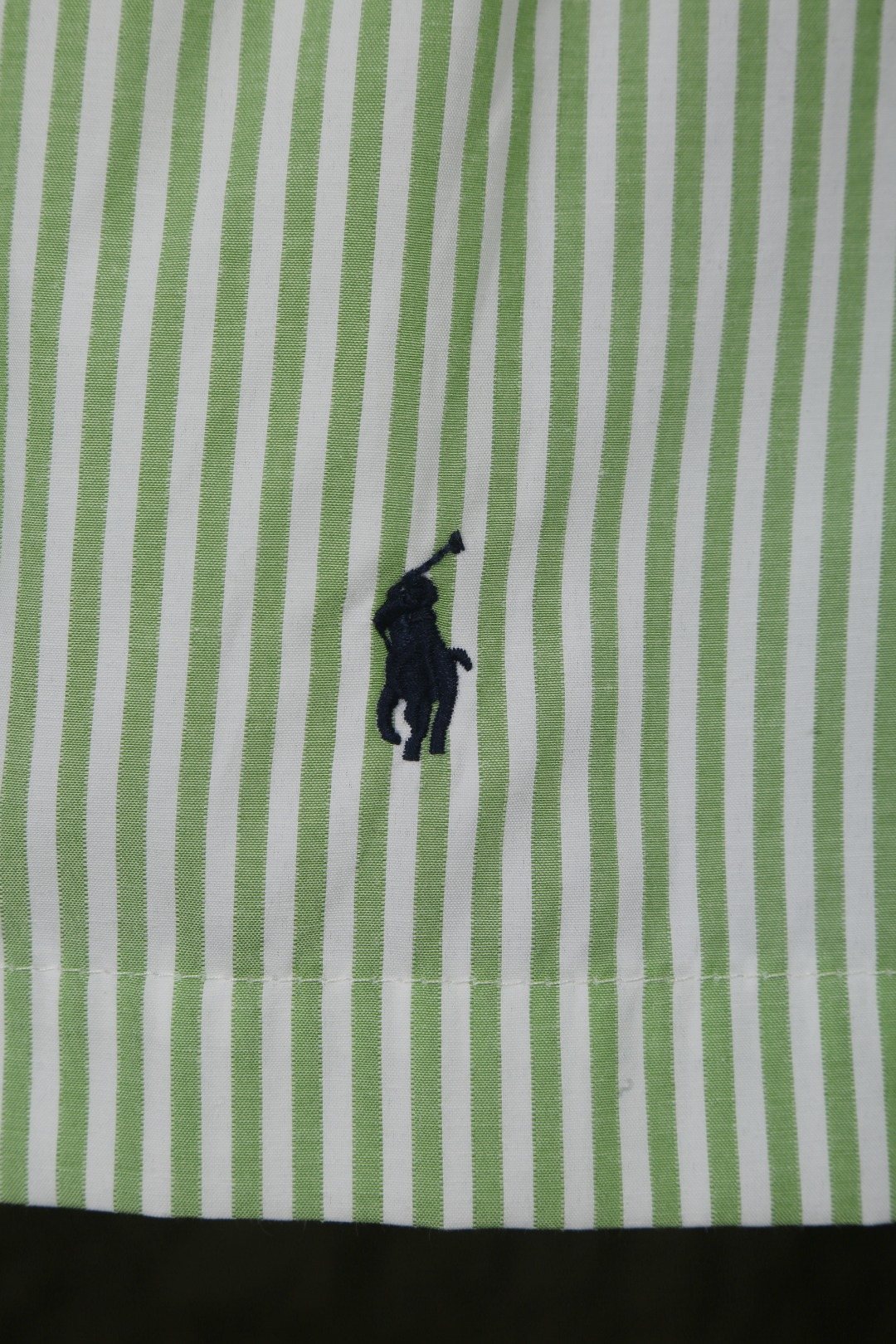 Test2-Ralph Lauren Striped Double-Waist Shorts — detail