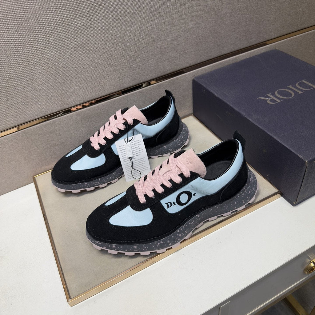 Dior Men's Paneled Lace-Up Sneakers — front