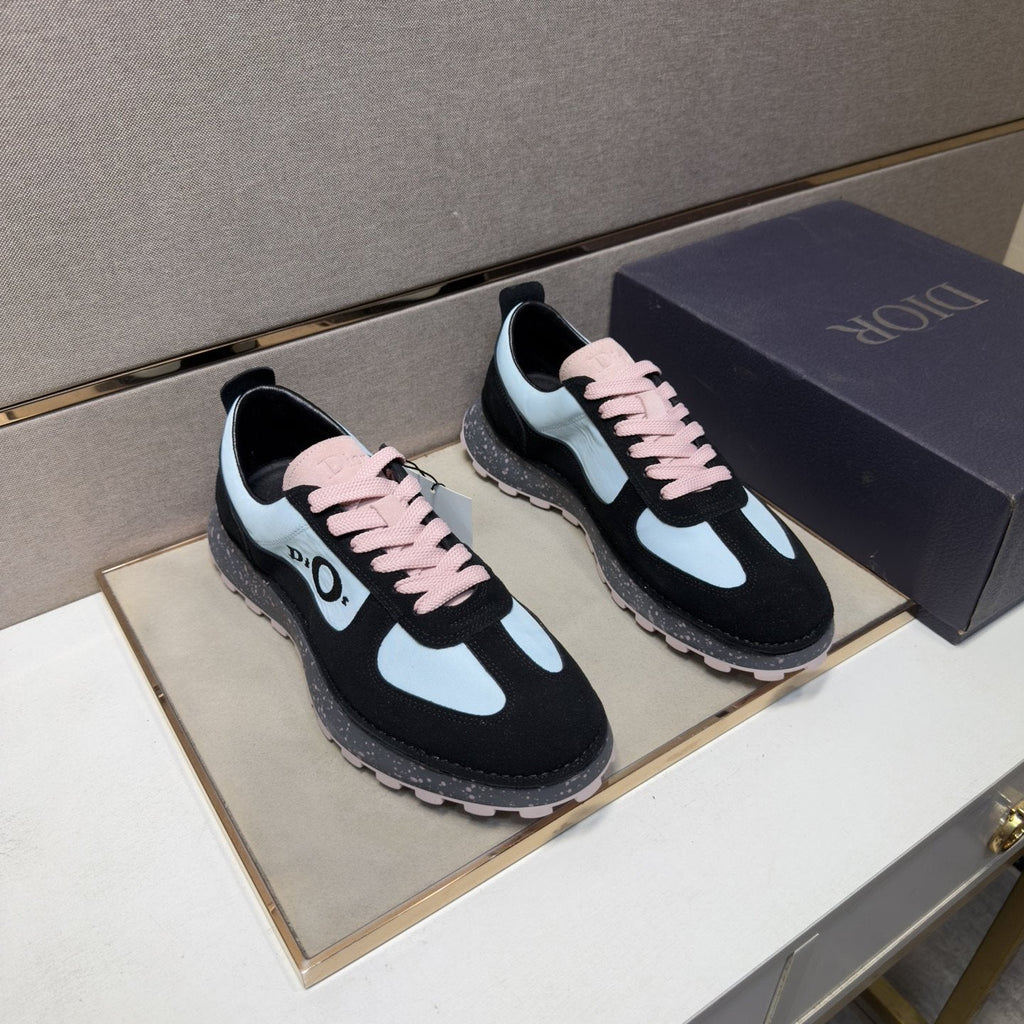 Dior Men's Paneled Lace-Up Sneakers — front