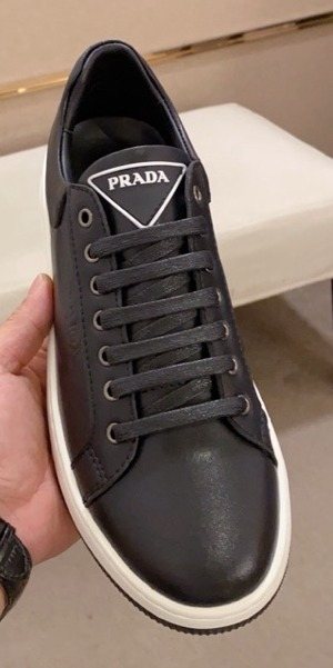 Prada Men's Low-Top Lace-Up Sneakers — front