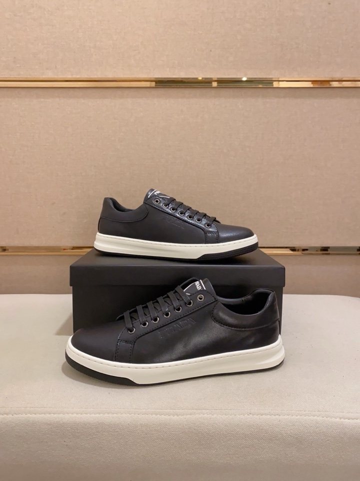Prada Men's Low-Top Lace-Up Sneakers — front