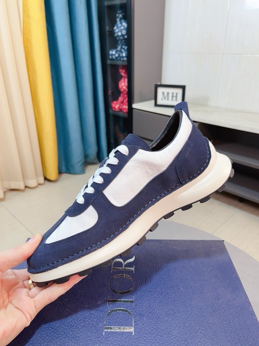 Dior Paneled Lug-Sole Sneakers — model