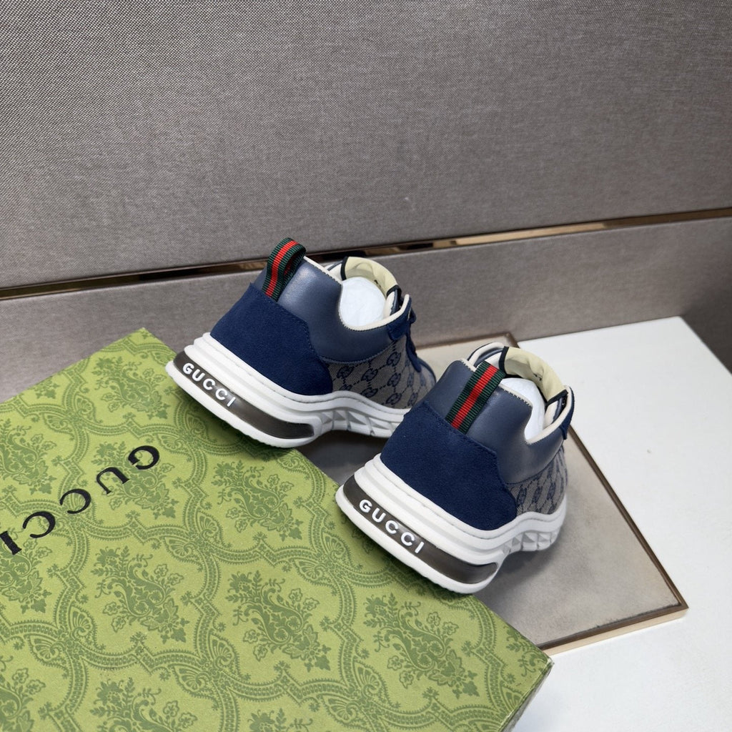 Gucci Patterned Low-Top Sneakers — back