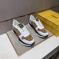 Fendi Men's Patterned Panel Sneakers — hero