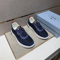 Prada Men's Paneled Low-Top Sneakers — hero
