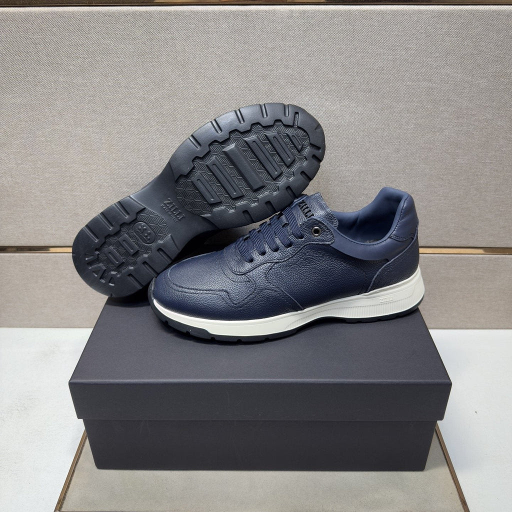 ZILLI Panel-Detail Lace-Up Sneakers — side
