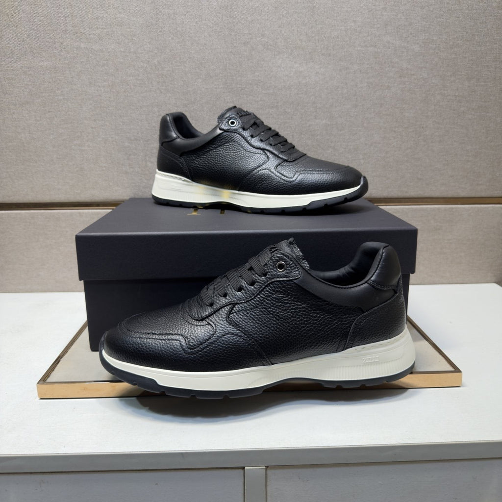 ZILLI Panel-Detail Lace-Up Sneakers — side
