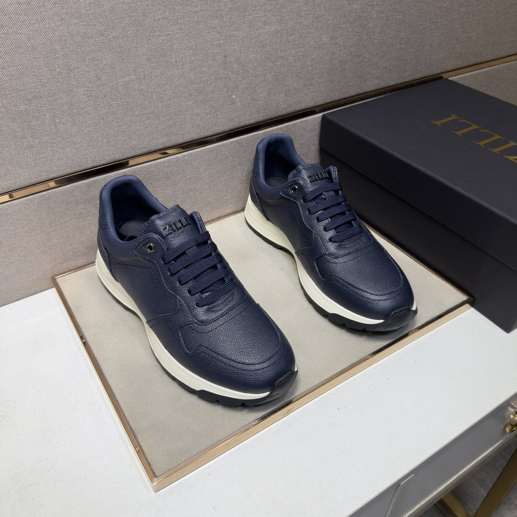 ZILLI Panel-Detail Lace-Up Sneakers — front
