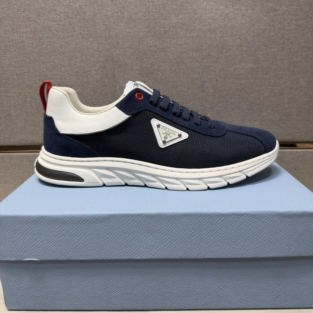 Prada Paneled Low-Top Sneakers — side