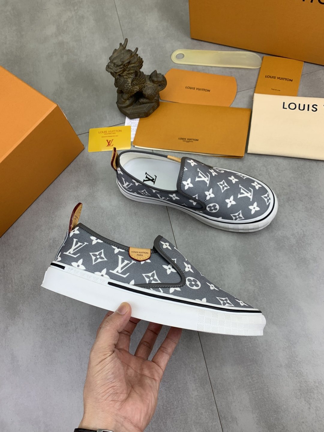 Louis Vuitton Monogram Slip-On Sneakers — model