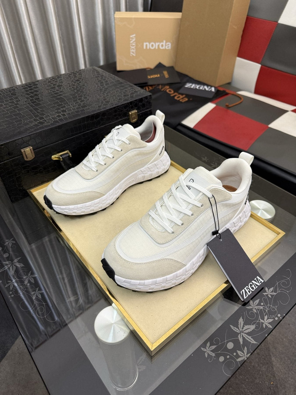 ZEGNA 001 Low-Top Running Shoes — front