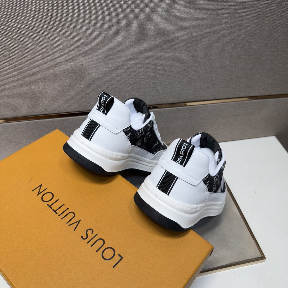 Louis Vuitton Patterned Low-Top Sneakers — back