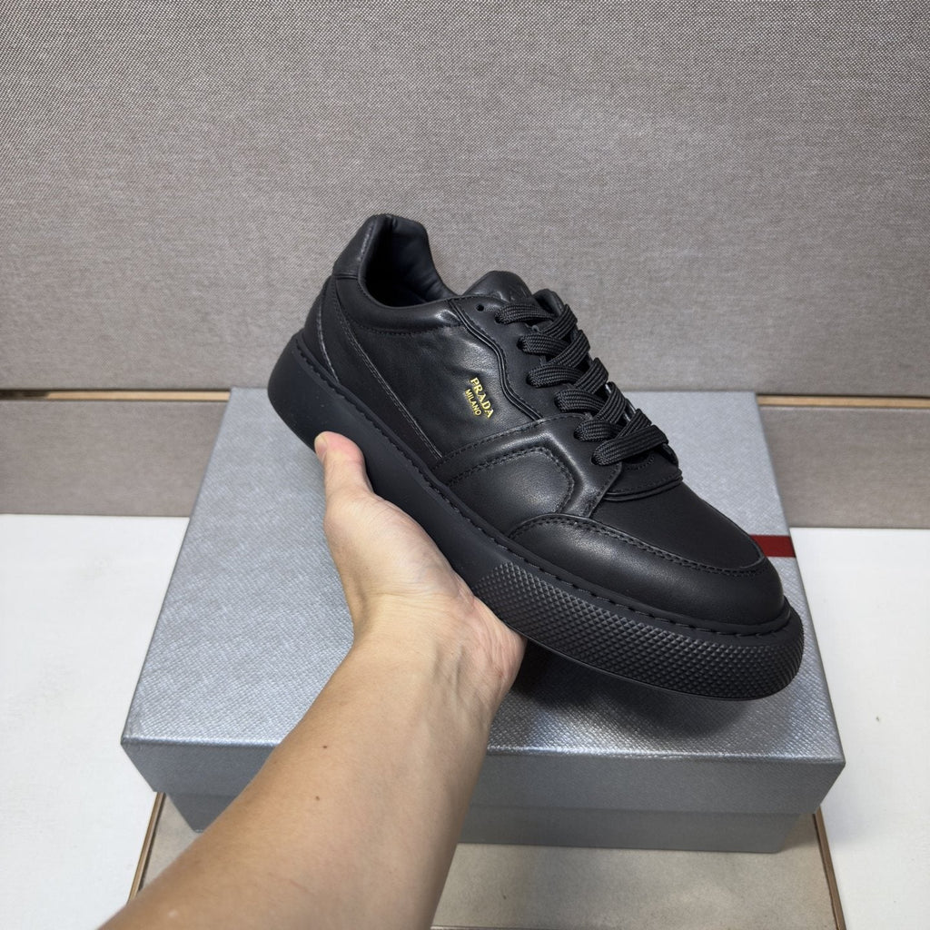 Prada Men's Paneled Low-Top Sneakers — model