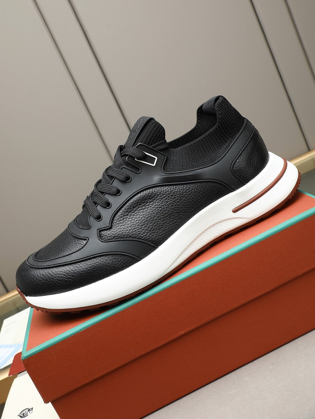 Loro Piana Paneled Low-Top Sneakers — side