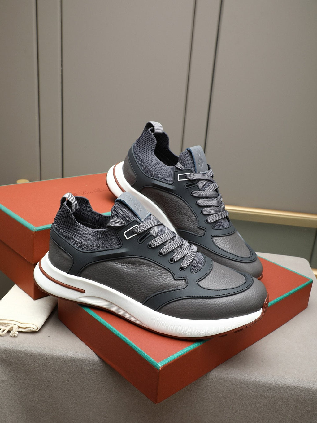 Loro Piana Paneled Low-Top Sneakers — hero