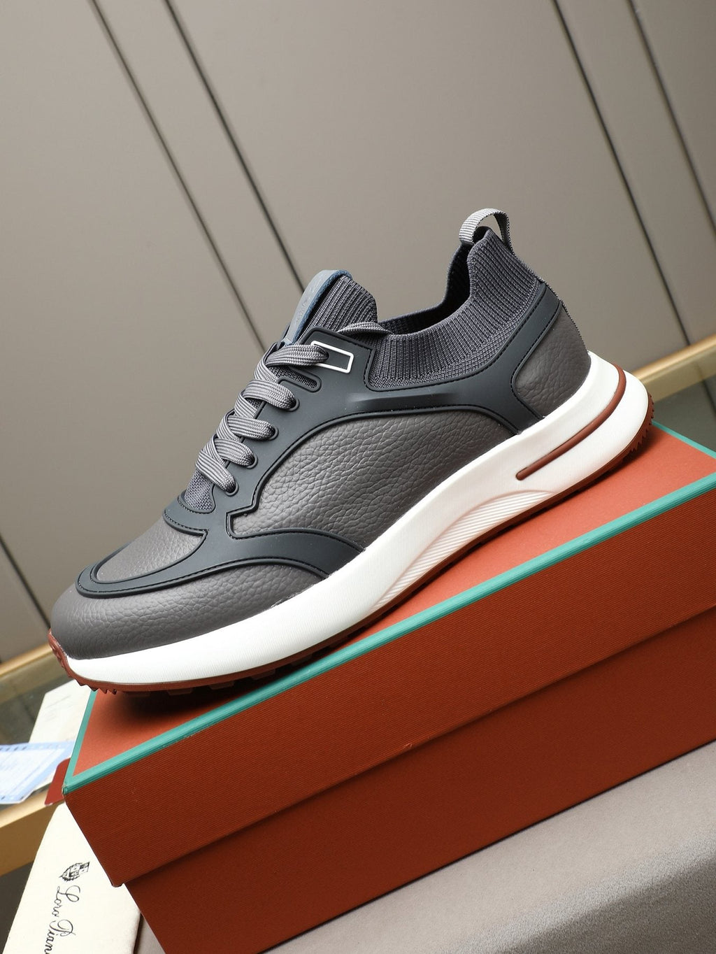 Loro Piana Paneled Low-Top Sneakers — side