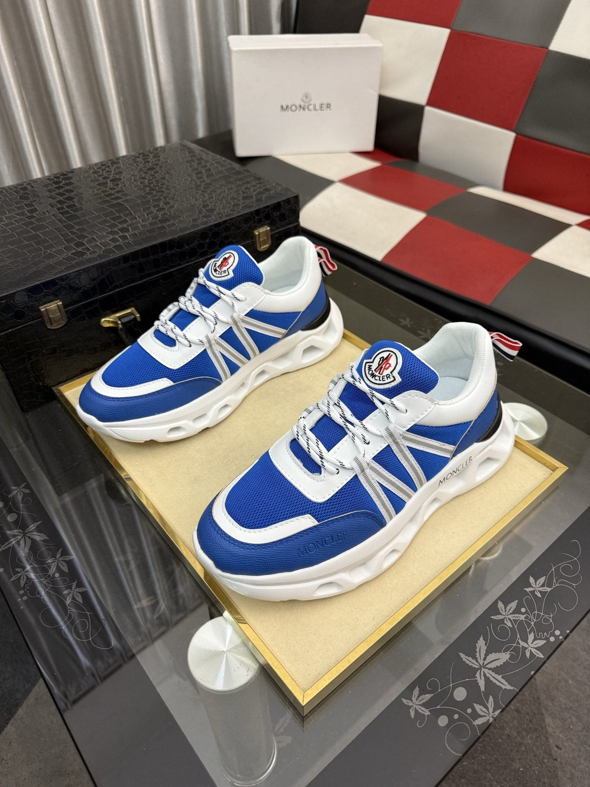 Moncler Paneled Low-Top Sneakers — front