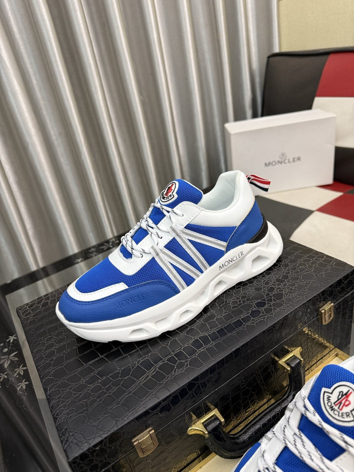 Moncler Paneled Low-Top Sneakers — front