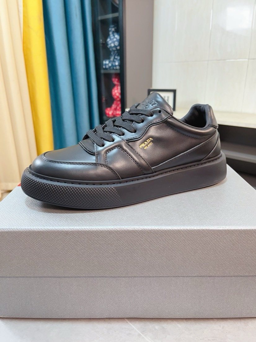 Prada Paneled Low-Top Sneakers — front