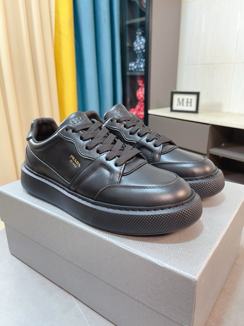 Prada Paneled Low-Top Sneakers — hero