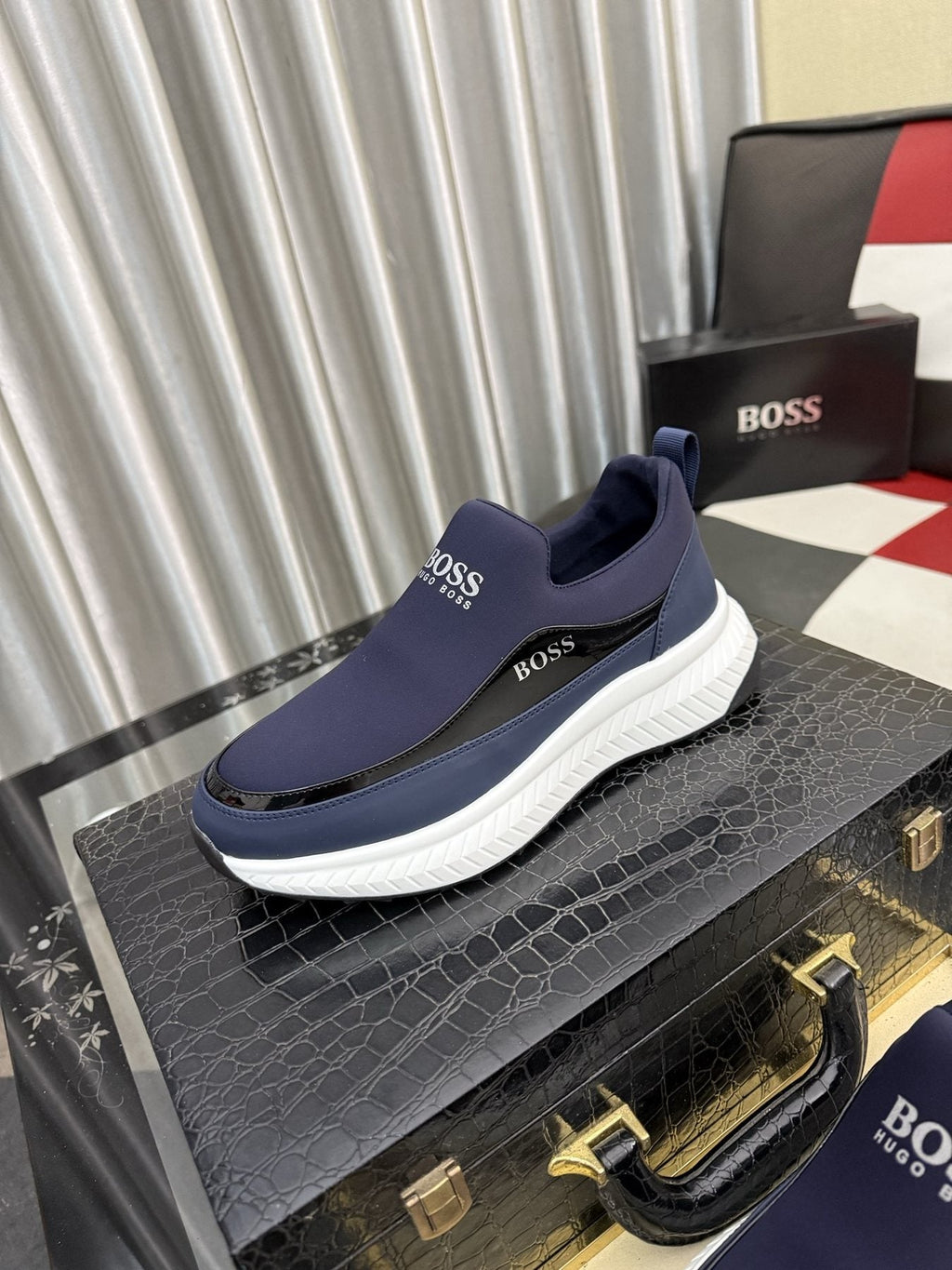 Hugo Boss Thick-Sole Slip-On Sneakers — front