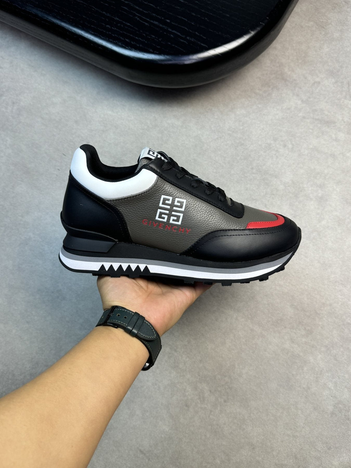 Givenchy Paneled Low-Top Sneakers — side