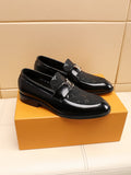 Louis Vuitton Patterned Vamp Loafers — front