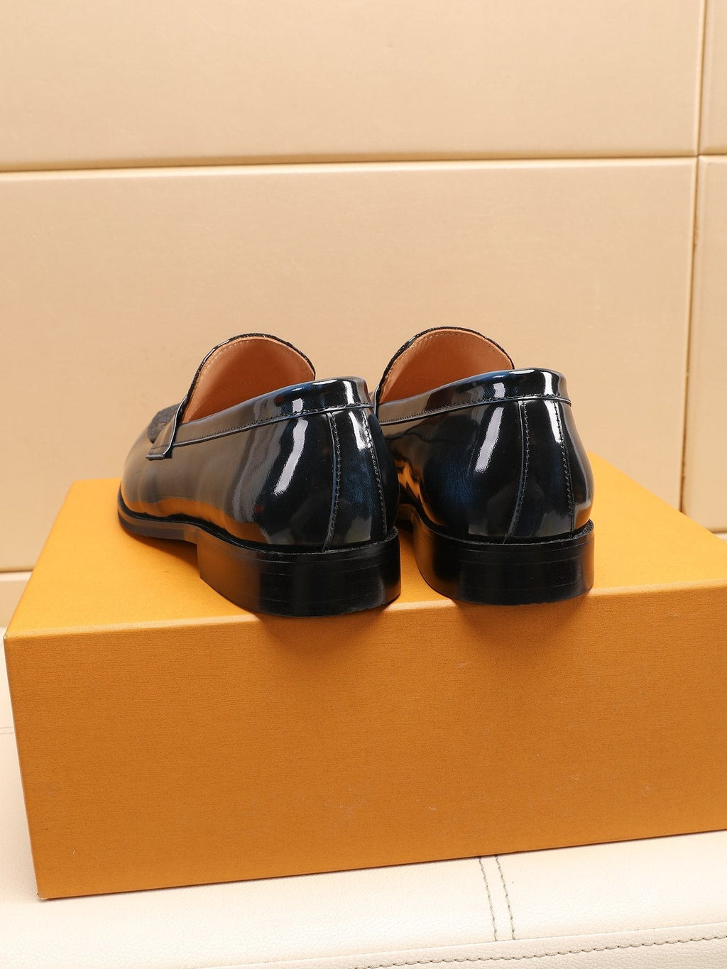 Louis Vuitton Patterned Vamp Loafers — back