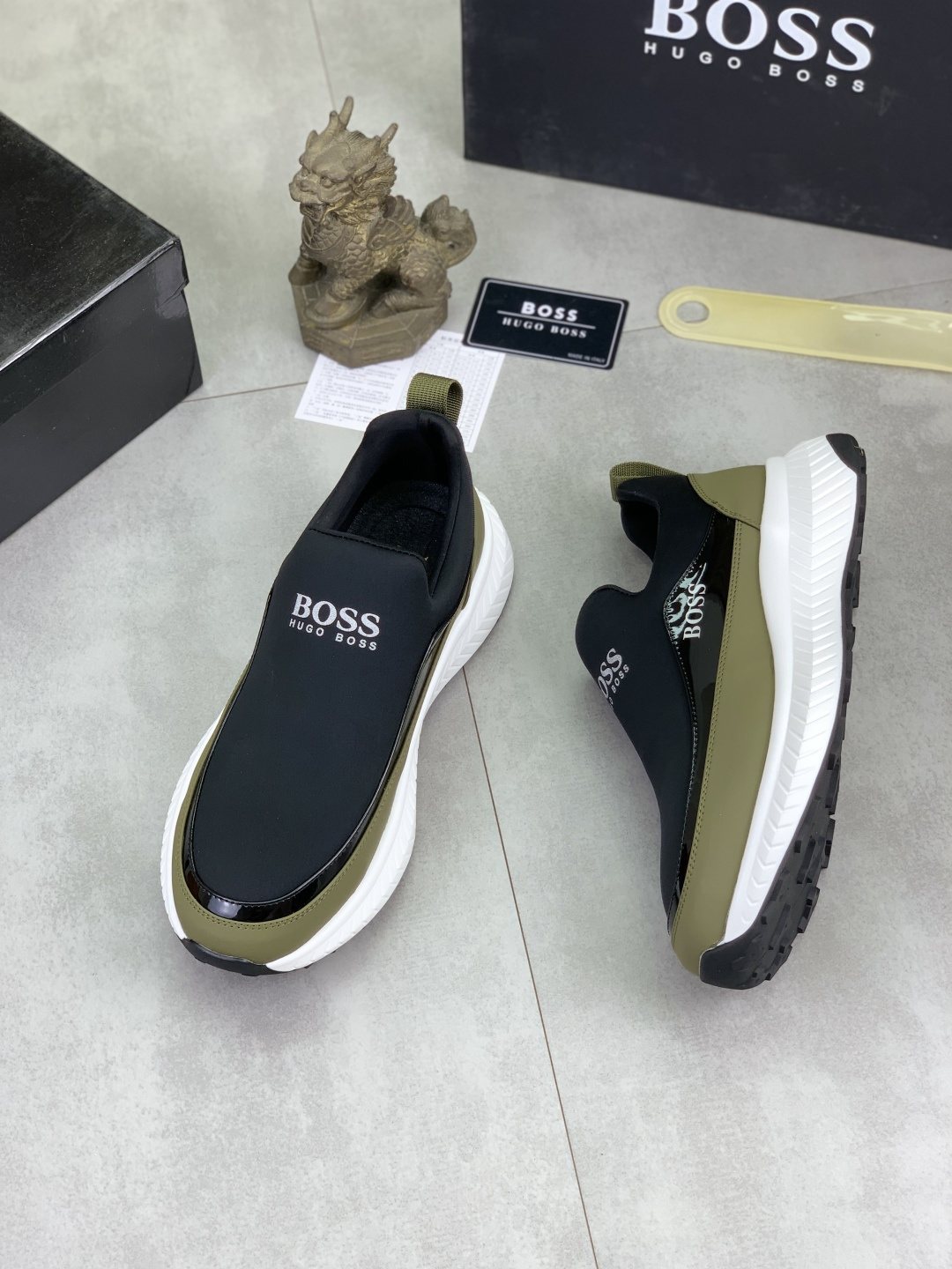 BOSS Low-Top Slip-On Sneakers — front