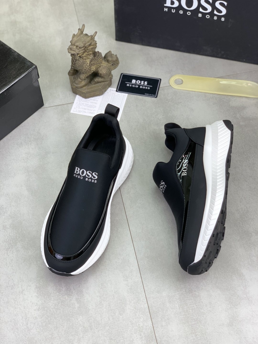 BOSS Low-Top Slip-On Sneakers — front