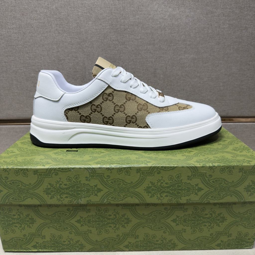 Gucci Men's Patterned-Panel Sneakers — hero