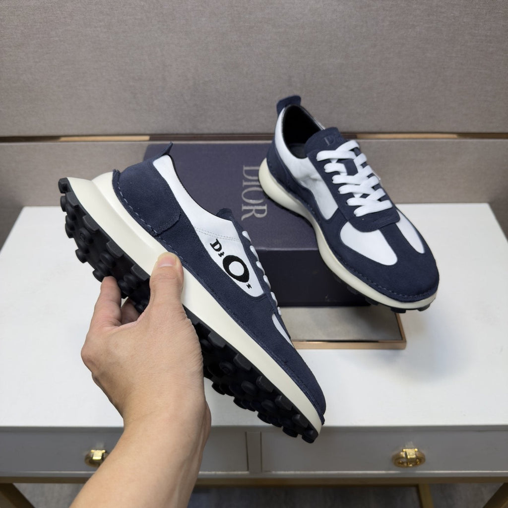 Dior Men's Paneled Low-Top Sneakers — model