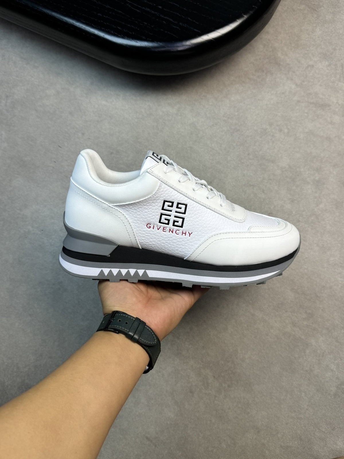 Givenchy Paneled Low-Top Sneakers — model