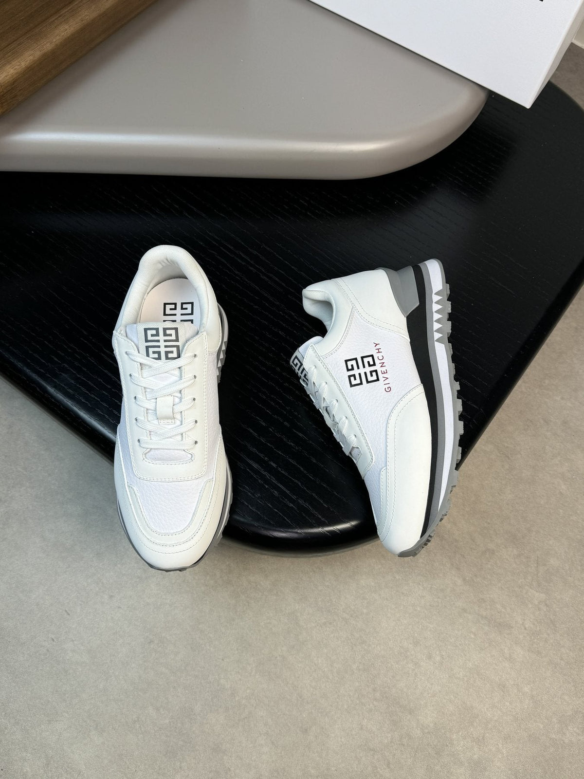 Givenchy Paneled Low-Top Sneakers — front