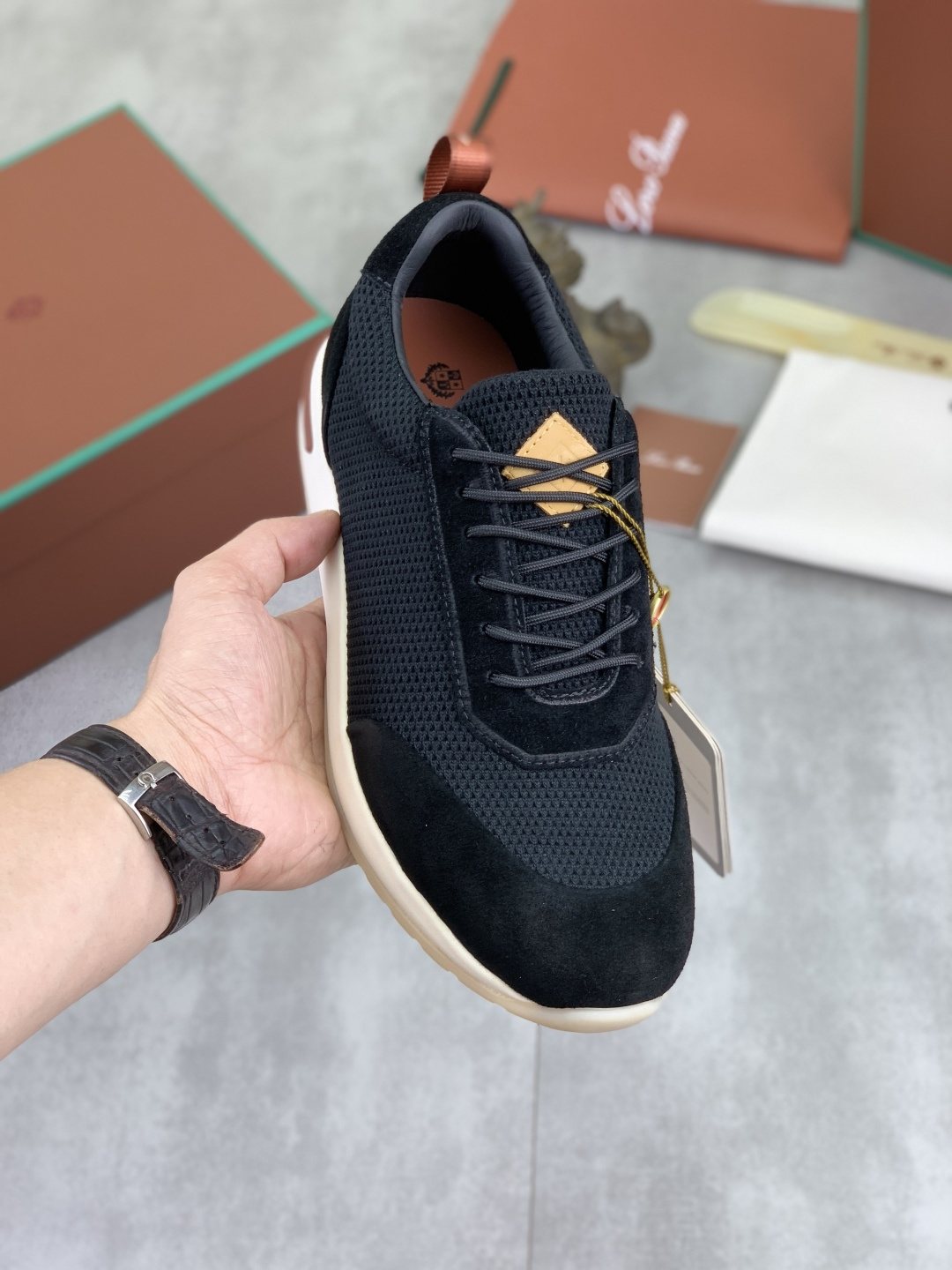 Loro Piana Week End Walk Men's Sneakers — model