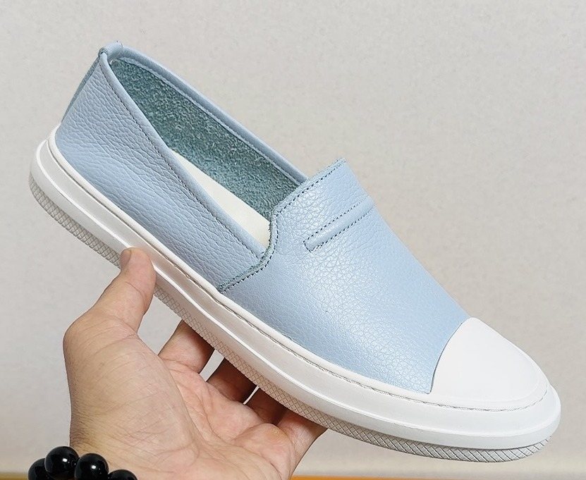 Gucci White-Toe Slip-On Shoes — hero