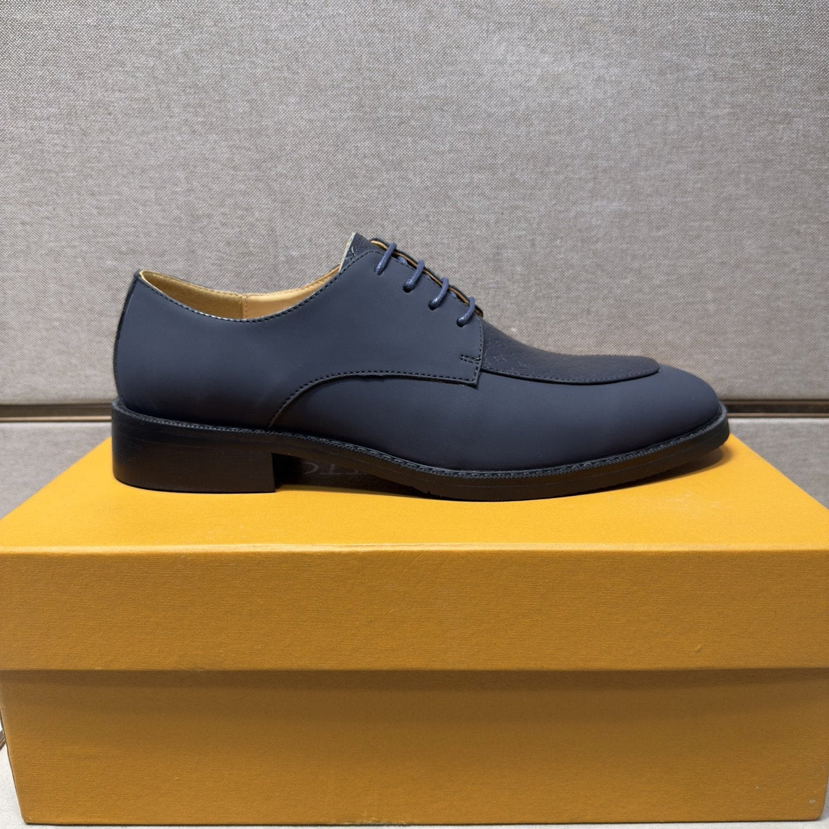 Louis Vuitton Textured Vamp Lace-Up Dress Shoes — side