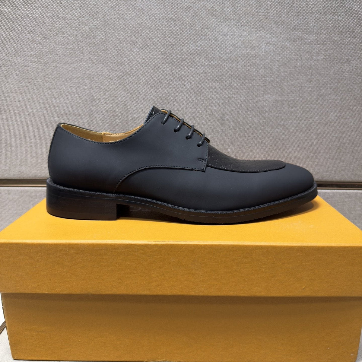 Louis Vuitton Textured Vamp Lace-Up Dress Shoes — front