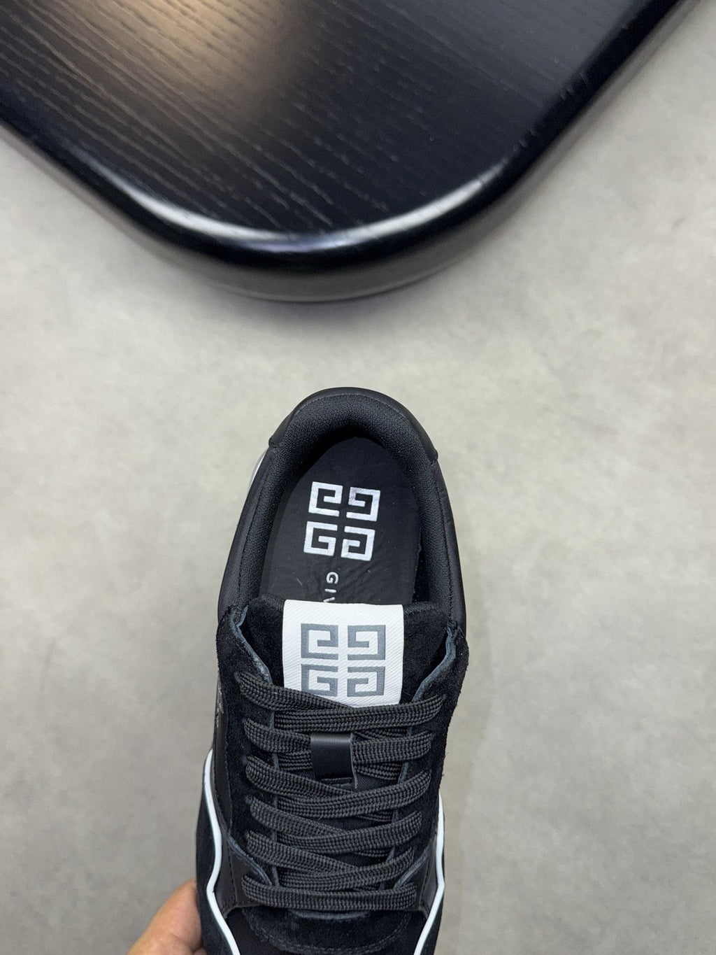 Givenchy Contrast-Trim Lace-Up Sneakers — detail
