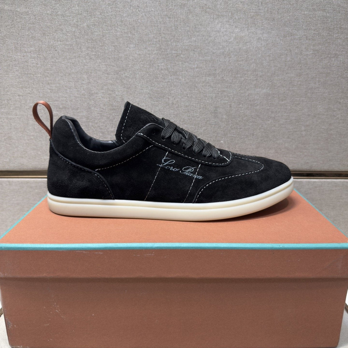 Loro Piana Men's Paneled Low-Top Sneakers — side