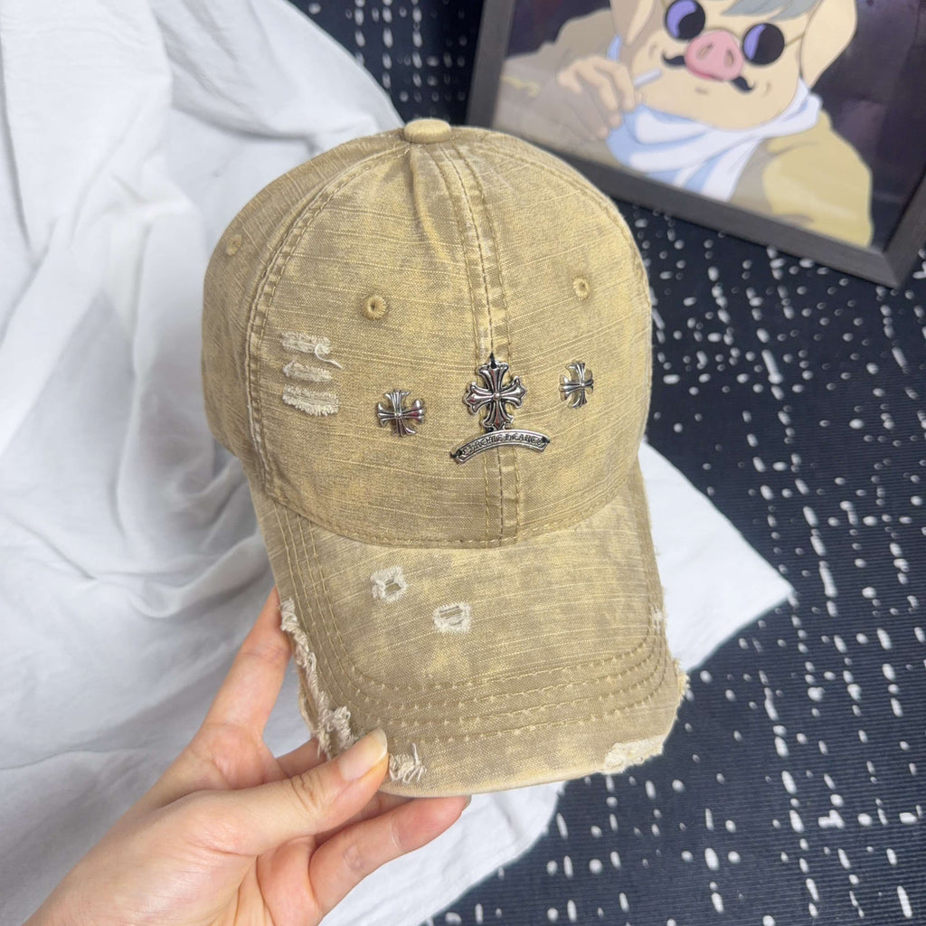 Chrome Hearts Vintage Distressed Baseball Cap