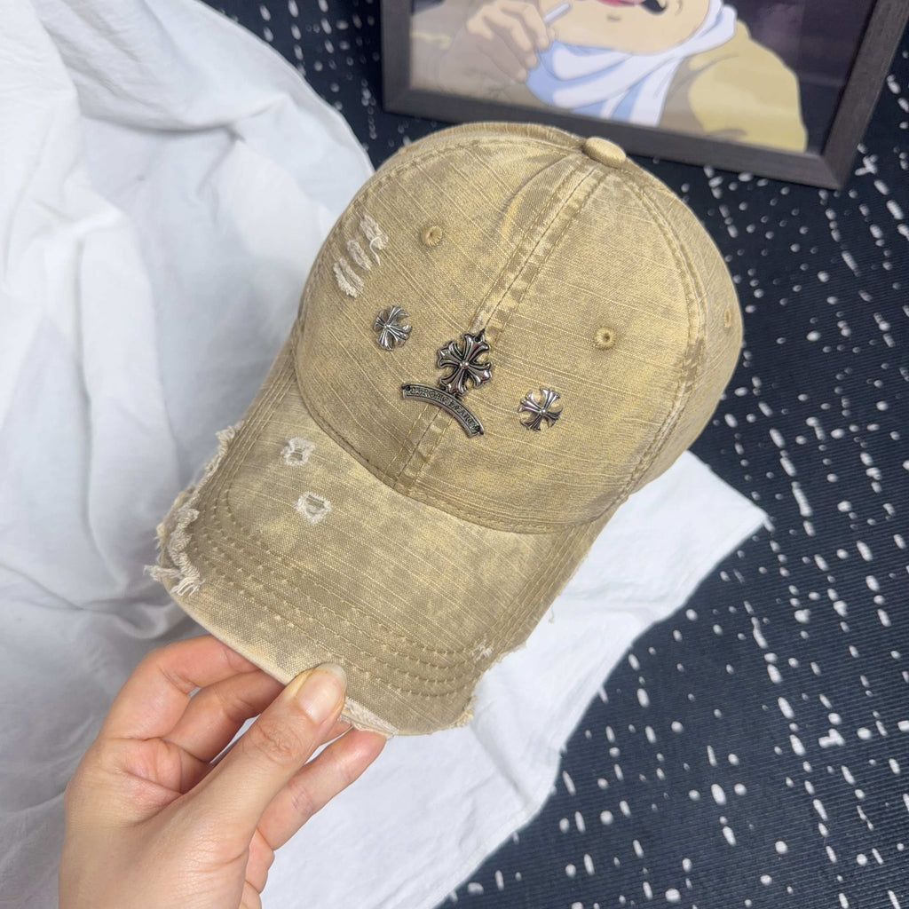 Chrome Hearts Vintage Distressed Baseball Cap