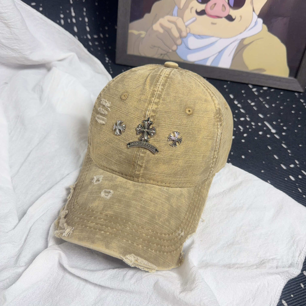 Chrome Hearts Vintage Distressed Baseball Cap